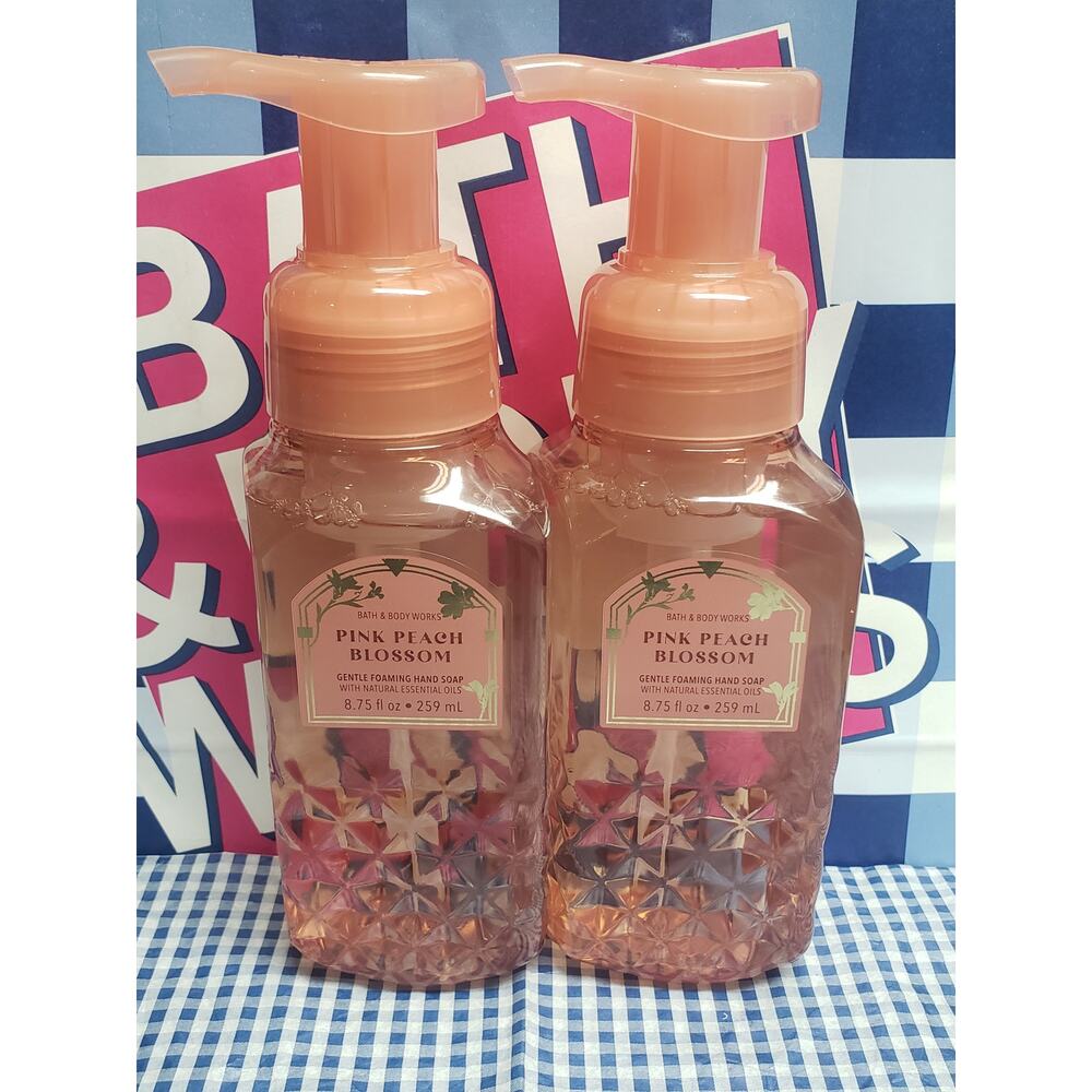 BBW Pink Peach Blossom Gentle Foaming Hand Soap 2 Pack